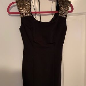 Guess black mini dress